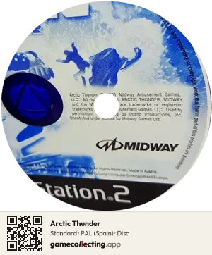 Arctic Thunder PlayStation 2, PAL disc