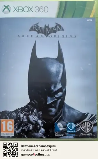 Batman: Arkham Origins Xbox 360, France box front
