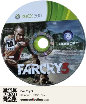 Far Cry 3 Xbox 360, NTSC disc