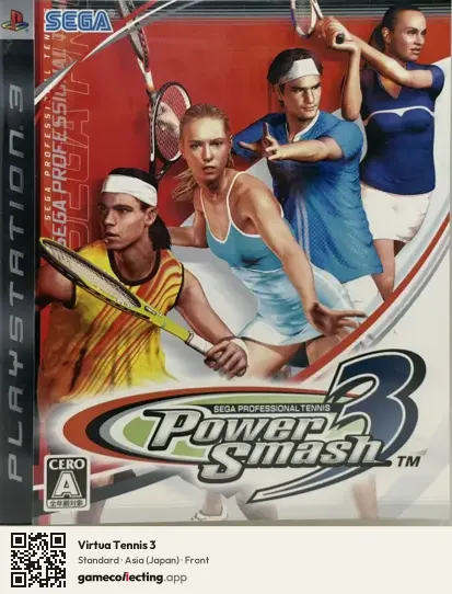Virtua Tennis 3 PlayStation 3, Asia box front
