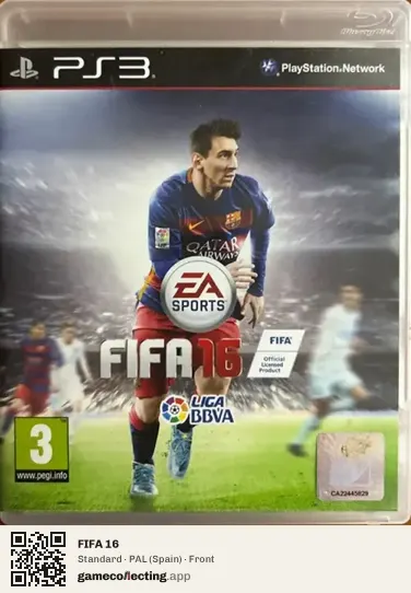FIFA 16 PlayStation 3, Spain box front