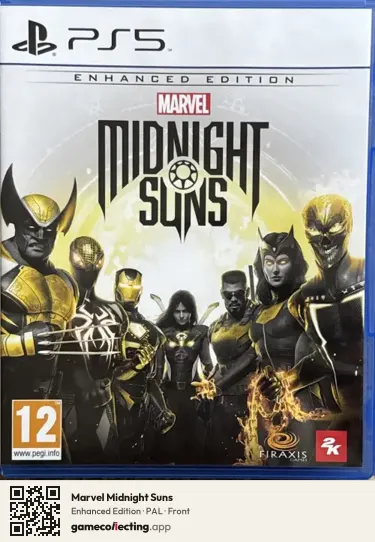 Marvel Midnight Suns PlayStation 5, PAL box front