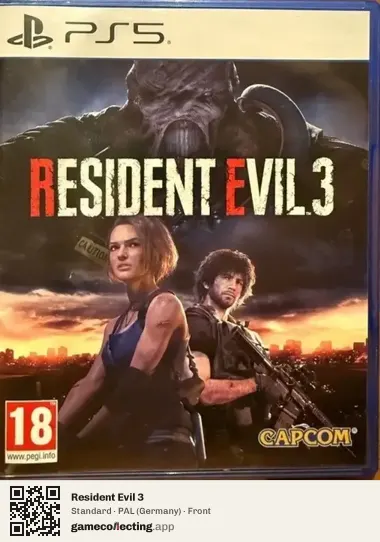 Resident Evil 3 PlayStation 5, Germany box front