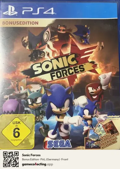 Sonic Forces PlayStation 4, Germany box front