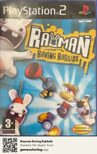 Rayman Raving Rabbids PlayStation 2, Spain box front