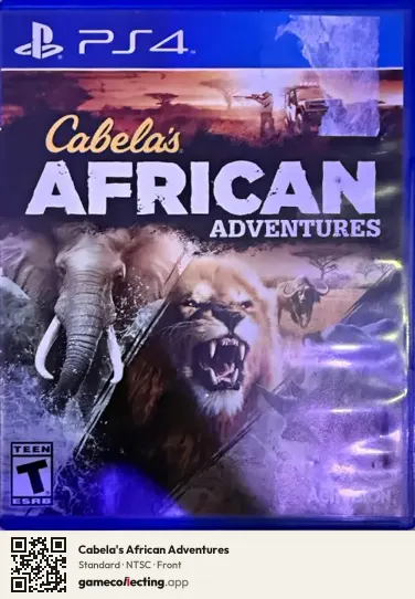 Cabela's African Adventures PlayStation 4, NTSC box front