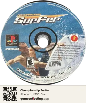Championship Surfer PlayStation, NTSC disc