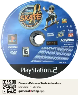 Disney's Extreme Skate Adventure PlayStation 2, NTSC disc