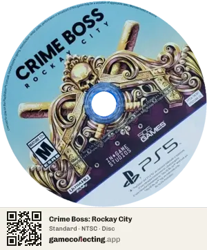 Crime Boss: Rockay City PlayStation 5, NTSC disc