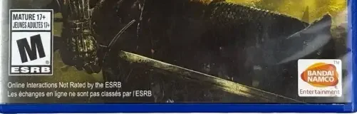 Dark Souls III, the ESRB box on its front