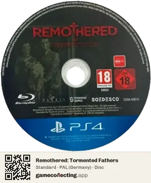 Remothered: Tormented Fathers PlayStation 4, PAL disc