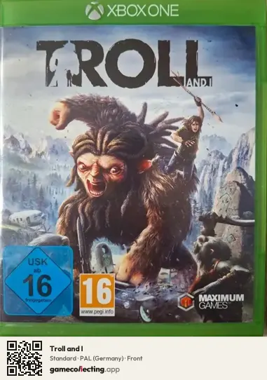 Troll and I Xbox One, Germany box front