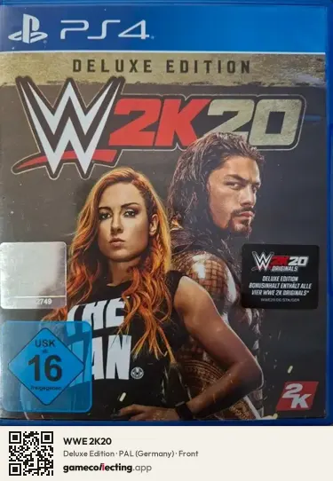 WWE 2K20 PlayStation 4, Germany box front