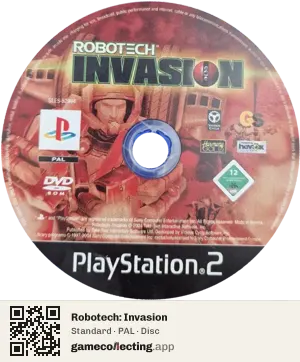 Robotech: Invasion PlayStation 2, PAL disc