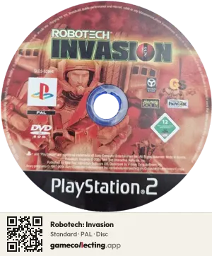 Robotech: Invasion PlayStation 2, PAL disc
