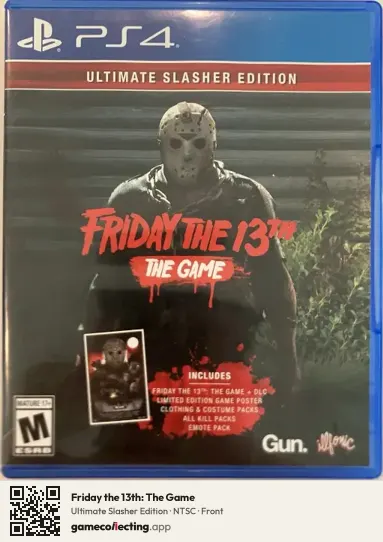 Friday the 13th: The Game PlayStation 4, NTSC box front