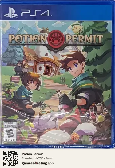 Potion Permit PlayStation 4, NTSC box front