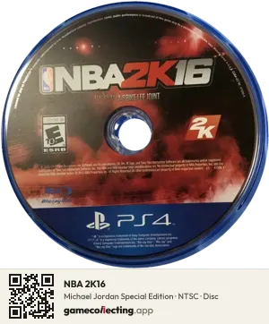 NBA 2K16 PlayStation 4, NTSC disc