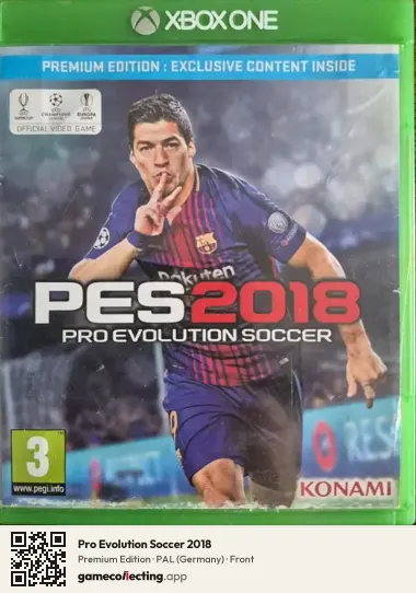 Pro Evolution Soccer 2018 Xbox One, Germany box front