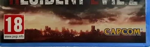 Resident Evil 2, the PEGI square on its front