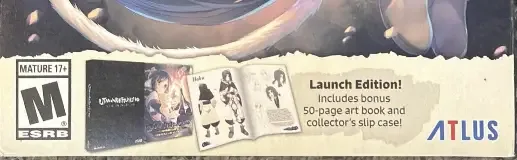 Utawarerumono: Mask of Deception, the ESRB box on its front