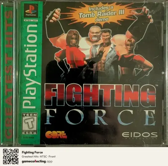 Fighting Force PlayStation, NTSC box front