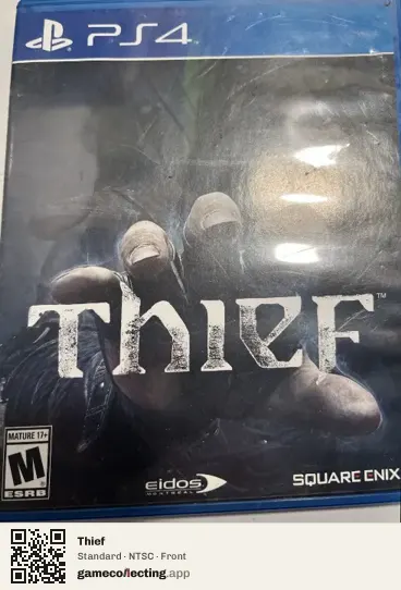 Thief PlayStation 4, NTSC box front