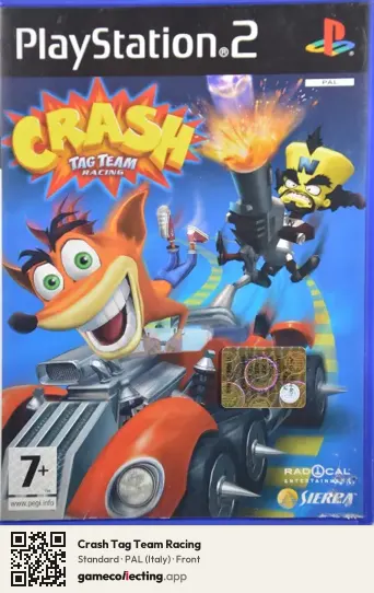 Crash Tag Team Racing PlayStation 2, Italy box front