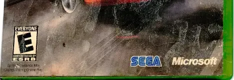 OutRun 2, the ESRB box on its front