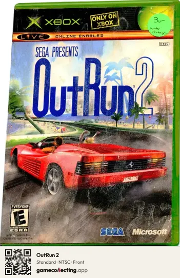 OutRun 2 Xbox, NTSC box front