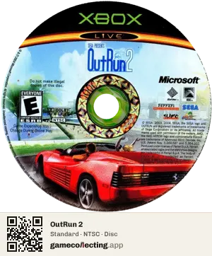 OutRun 2 Xbox, NTSC disc
