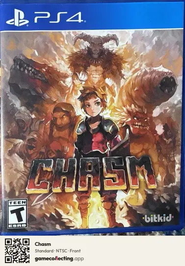 Chasm PlayStation 4, NTSC box front
