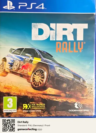 Dirt Rally PlayStation 4, Germany box front