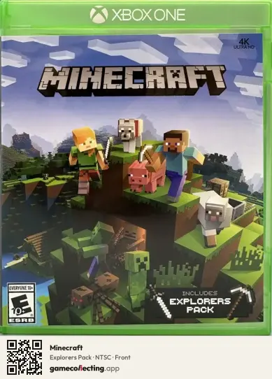 Minecraft Xbox One, NTSC box front