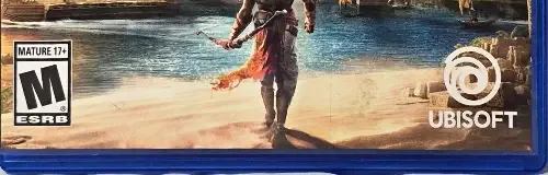 Assassin's Creed Origins, the ESRB box on its front