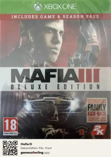 Mafia III Xbox One, PAL box front