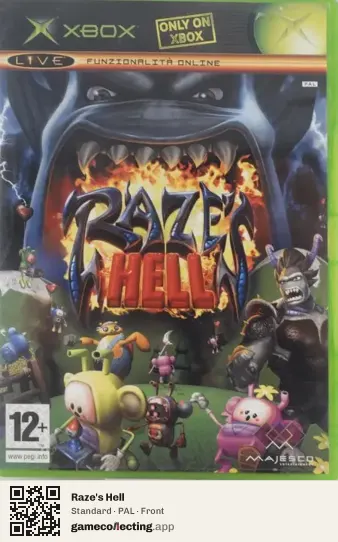 Raze's Hell Xbox, PAL box front