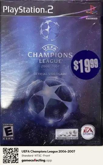 UEFA Champions League 2006-2007 PlayStation 2, NTSC box front