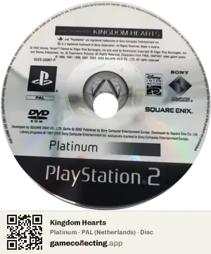 Kingdom Hearts PlayStation 2, PAL disc