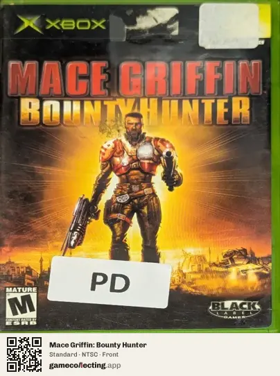 Mace Griffin: Bounty Hunter Xbox, NTSC box front