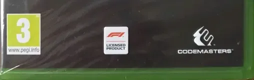 F1 2018, the PEGI square on its front