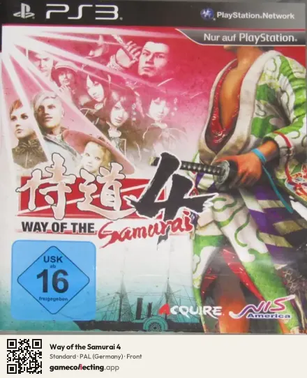 Way of the Samurai 4 PlayStation 3, Germany box front