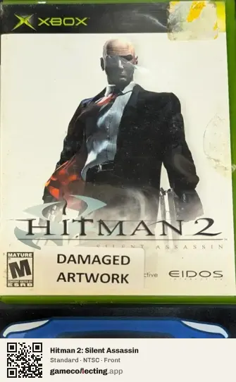 Hitman 2: Silent Assassin Xbox, NTSC box front