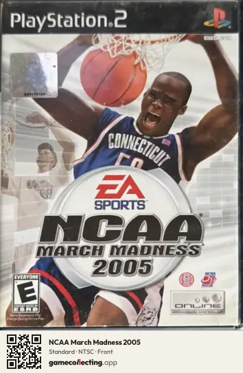 NCAA March Madness 2005 PlayStation 2, NTSC box front