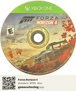 Forza Horizon 4 Xbox One, NTSC disc