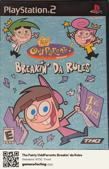 The Fairly OddParents: Breakin' da Rules PlayStation 2, NTSC box front