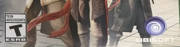 Assassin's Creed Chronicles, the ESRB box on its front