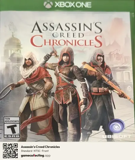 Assassin's Creed Chronicles Xbox One, NTSC box front
