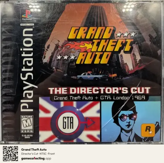 Grand Theft Auto PlayStation, NTSC box front
