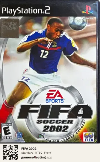 FIFA 2002 PlayStation 2, NTSC box front